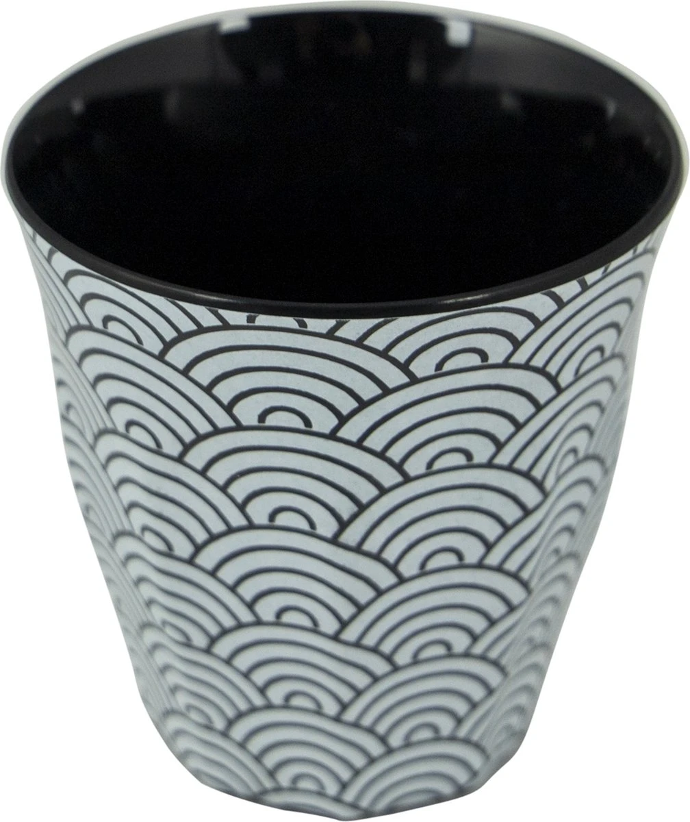 Bo-Camp Servies - Mix & Match - 16 Delig - Zwart/Wit 13 Bo-Camp Servies - Mix & Match - 16 Delig - Zwart/Wit - Afbeelding 11