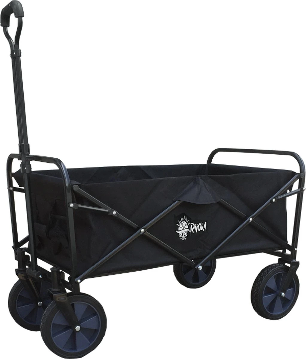 Rijoka Opvouwbare Bolderkar/Bolderwagen - Telescopische Stang | Zwart 3 Rijoka Opvouwbare Bolderkar/Bolderwagen - Telescopische Stang | Zwart