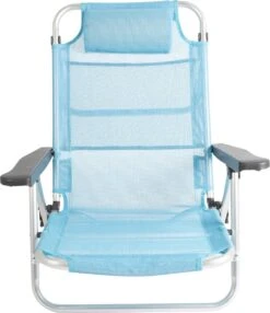 Bo-Camp Beach Chair - Monaco - Aluminium - Blauw -Buiten Kamperen 1035x1200