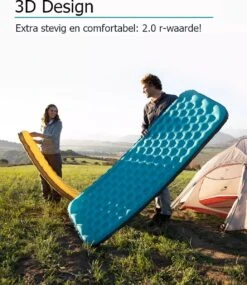 Naturehike® 3D Luchtmatras Premium - Comfortabel R-waarde 2.0 - Extra Dikke Slaapmat - Luchtbed Kamperen - Opblaasbaar Matras - Lichtgewicht - Outdoor - Camping -Buiten Kamperen 1039x1200