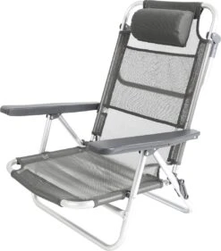 Bo-Camp Beach Chair - Monaco - Aluminium - Grijs -Buiten Kamperen 1054x1200 1