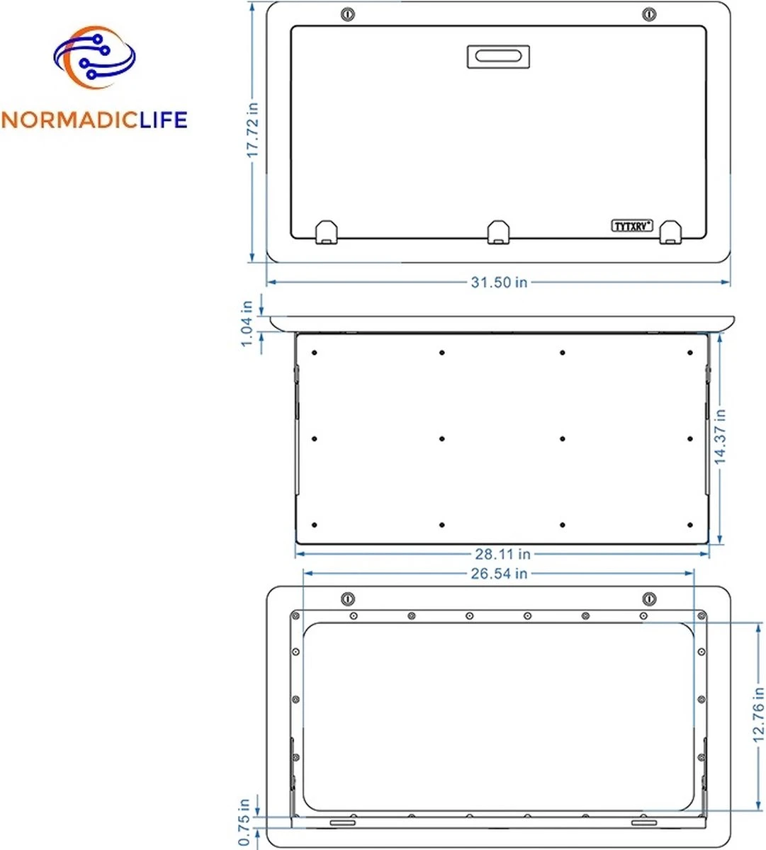 Merkloos NormadicLife® - Outdoor – Opklapbare Tafel - Eettafel – Tafel Voor Buitenkeuken - Caravan – Camper – Picknicktafel - Ingebouwd Ledlicht – Wit 6 Merkloos NormadicLife® - Outdoor – Opklapbare Tafel - Eettafel – Tafel Voor Buitenkeuken - Caravan – Camper – Picknicktafel - Ingebouwd Ledlicht – Wit - Afbeelding 4