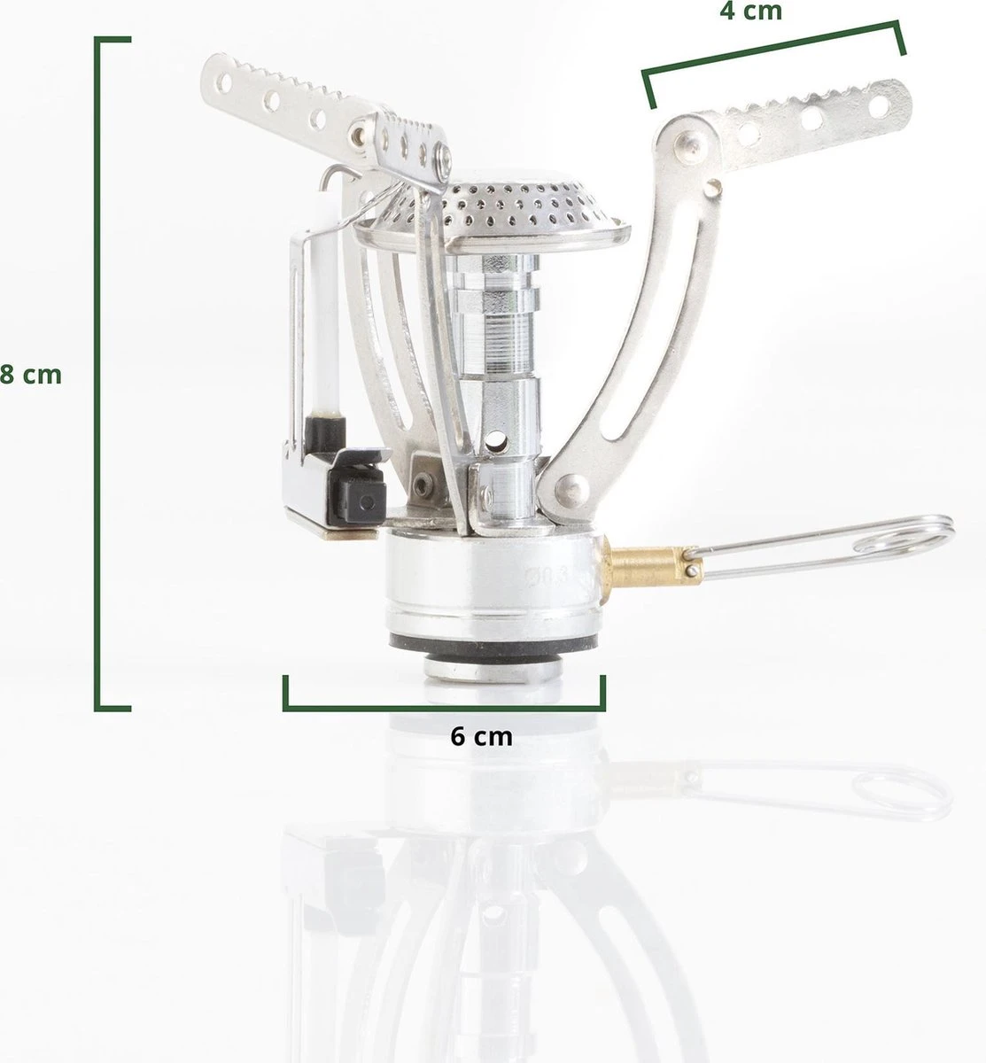 MacGyver Gasbrander Mini RVS - Camping Kookstel - Kookbrander - 10 Cm - Elektronische Ontsteking 12 MacGyver Gasbrander Mini RVS - Camping Kookstel - Kookbrander - 10 Cm - Elektronische Ontsteking - Afbeelding 10