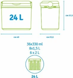 Norlander Koelbox Deluxe - 24 Liter - 40 X 23,6 X 37,5cm - Zwart -Buiten Kamperen 1124x1200 3