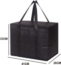 Merkloos 2 Stuks Geïsoleerde Koeltas Met Bodemplaat - Zwart -Buiten Kamperen 1129x1200 3