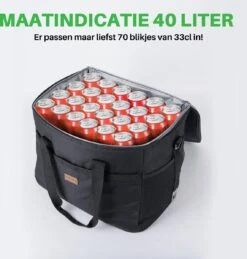 Packaway 4 Laags Geïsoleerde Koeltas - Lunchtas 40 Liter - Zwart -Buiten Kamperen 1144x1200 4