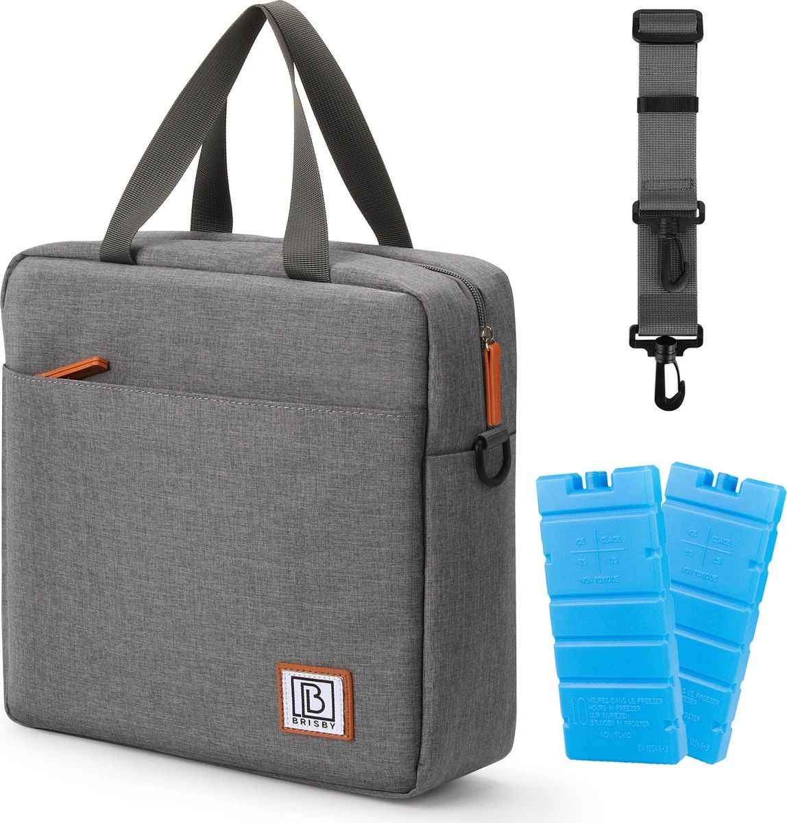 Brisby 4 Laags Geïsoleerde Koeltas - Lunchtas 7 Liter - Donkergrijs 3 Brisby 4 Laags Geïsoleerde Koeltas - Lunchtas 7 Liter - Donkergrijs