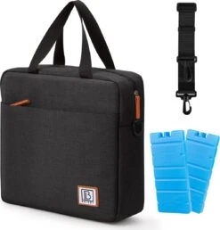 Brisby 4 Laags Geïsoleerde Koeltas - Lunchtas 7 Liter - Zwart