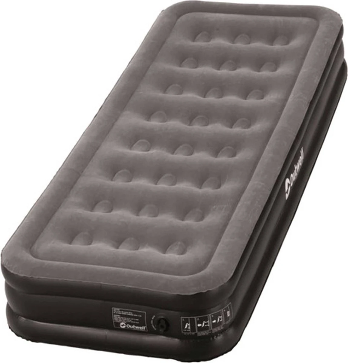 Outwell Flock Excellent Single Luchtbed - 1-Persoons - Grey/black 3 Outwell Flock Excellent Single Luchtbed - 1-Persoons - Grey/black