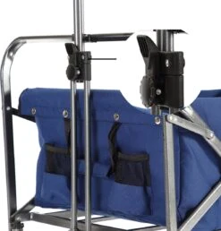 AREBOS Handkar | Transportwagen | Apparatuurwagen | Opvouwbaar | Blauw -Buiten Kamperen 1150x1200 4