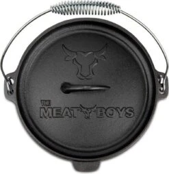 Merkloos Dutch Oven 4,5L - The Meat Boys - BBQ Pan -Buiten Kamperen 1165x1200 5
