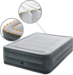 Intex Luchtbed - 2-Persoons - 152 X 203 X 33 Cm - Grijs - Met Ingebouwde Pomp, Hoeslaken Wit En Reparatieset 13 Intex Luchtbed - 2-Persoons - 152 X 203 X 33 Cm - Grijs - Met Ingebouwde Pomp, Hoeslaken Wit En Reparatieset -Buiten Kamperen 1166x1200 1