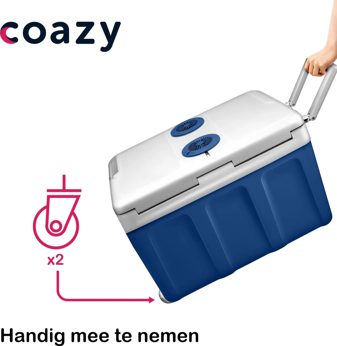 Koelbox Met Wielen Voor Auto & Camping Warm En Koud 40L - Frigobox Elektrisch 12v 230 Volt - MiniBar - Mini Koelkast | Verkoelt En Verwarmt | Eco-modus - Minibar - Mini Koelkast 6 Koelbox Met Wielen Voor Auto & Camping Warm En Koud 40L - Frigobox Elektrisch 12v 230 Volt - MiniBar - Mini Koelkast | Verkoelt En Verwarmt | Eco-modus - Minibar - Mini Koelkast - Afbeelding 4