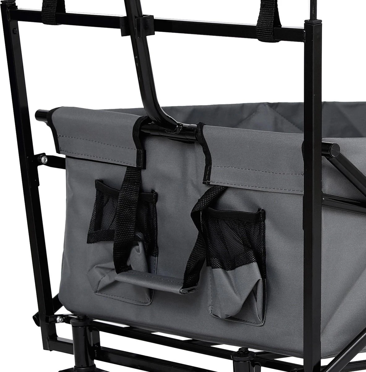 AREBOS Handwagen Vouwbare Dak Handwagen Vouwbare Trolley Uitrustingswagen Grijs 13 AREBOS Handwagen Vouwbare Dak Handwagen Vouwbare Trolley Uitrustingswagen Grijs - Afbeelding 11