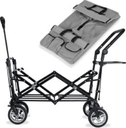 Rijoka Luxe Opvouwbare Bolderkar/Bolderwagen | Met Dakje En Draagtas | Grijs 12 Rijoka Luxe Opvouwbare Bolderkar/Bolderwagen | Met Dakje En Draagtas | Grijs -Buiten Kamperen 1186x1200