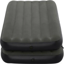 Bestway 3-in-1 Luchtbed - Connect - Zwart - 188x99cm - PVC/Polyester - Single, Double Single En Twin Opblaasbed - Tritech Materiaal - I-Beam Constructie -Buiten Kamperen 1187x1200 1