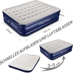 OlarHike Queen Size Luchtmatras Met Geïntegreerde Elektrische Pomp, Zelfopblazend Luchtbed, Voor 2 Personen, Premium Gastenbed, Opblaasbaar Matras Voor Camping Of Thuisgebruik, 203 X 152 X 46 Cm -Buiten Kamperen 1192x1200 3