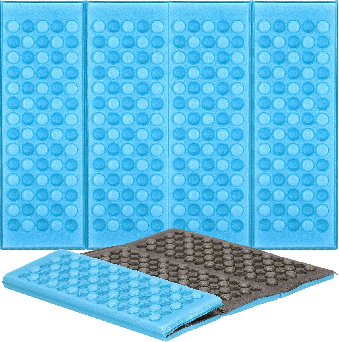 Springos Zitmat | Opvouwbaar Zitmatje | Zitkussen | 28 X 40 X 1 Cm | Blauw 3 Springos Zitmat | Opvouwbaar Zitmatje | Zitkussen | 28 X 40 X 1 Cm | Blauw