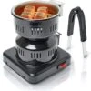 Schoberg Shisha Houtskoolaansteker Met Tang, Elektrische Houtskoolgrill Shisha 450 W, Houtskooloven 17 X 14 X 10 Cm, Houtskoolaansteker Voor Shisha -Buiten Kamperen 1193x1200 9