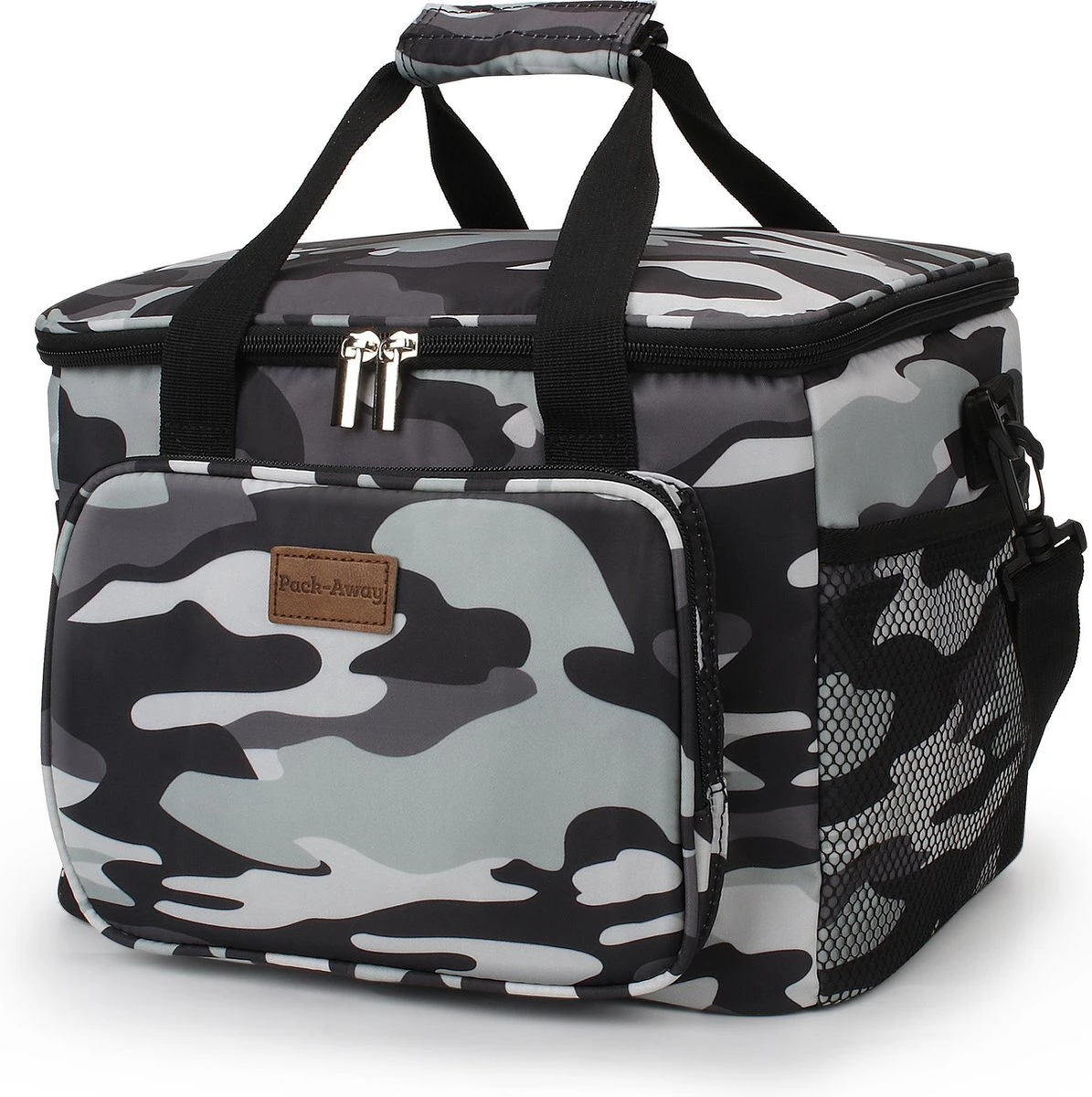 Packaway 4 Laags Geïsoleerde Koeltas - Lunchtas 15 Liter - Camouflage Grijs 12 Packaway 4 Laags Geïsoleerde Koeltas - Lunchtas 15 Liter - Camouflage Grijs - Afbeelding 10