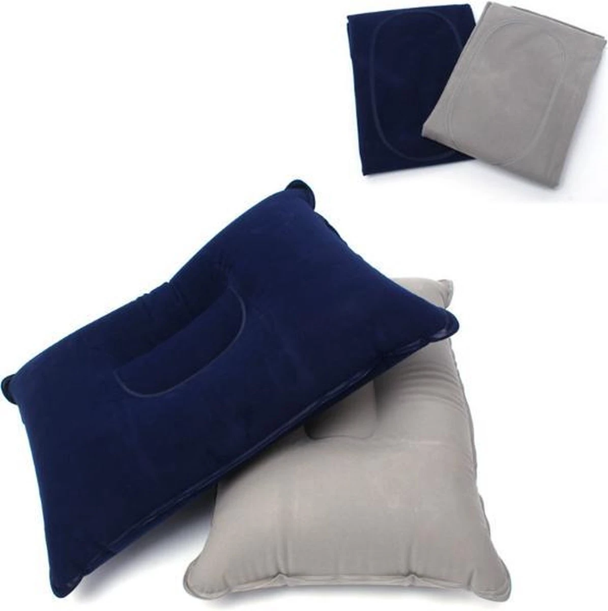 Opblaaskussen Grijs - Hoge Kwaliteit Kamperen Festivals Reizen Vliegtuig - Underdog Tech 3 Opblaaskussen Grijs - Hoge Kwaliteit Kamperen Festivals Reizen Vliegtuig - Underdog Tech