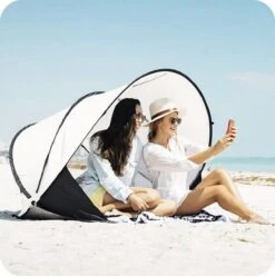 Deryan Luxe Pop Up Strandtent XXL - Anti-UV 50+ - Cream -Buiten Kamperen 1196x1200 2