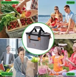 Brisby 4 Laags Geïsoleerde Koeltas - Boodschappentas 21 Liter - Grijs 17 Brisby 4 Laags Geïsoleerde Koeltas - Boodschappentas 21 Liter - Grijs -Buiten Kamperen 1197x1200 38