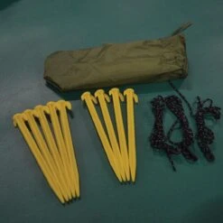 FisherPro Karpertent Met Stormcover – Vistent – Tent - Bescherming Tegen Zon En Wind – 100% Waterdichte Stormhoes – Met Handige Meeneemtas – Ook Geschikt Als Strandtent Of Festivaltent – Extra Veiligheid En Warmte Door Stormcover -Buiten Kamperen 1198x1200 6