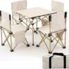 Merkloos Camping Tafel Met Stoelen - Inklapbaar - Camping Set - Kamperen - Outdoor - Lichtgewicht -Buiten Kamperen 1200x1010 3