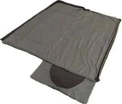 Outwell Slaapzak Contour Rits Links Zwart -Buiten Kamperen 1200x1017