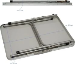 Alu Campingtafel 70x55cm - Inklapbbar Kampeertafel - Picknicktafel Licht Vouwtafel Klaptafel Grijs 19 Alu Campingtafel 70x55cm - Inklapbbar Kampeertafel - Picknicktafel Licht Vouwtafel Klaptafel Grijs -Buiten Kamperen 1200x1026 1