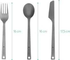 Navaris Campingbestek Van Titanium - Set Met Vork, Mes En Lepel - Bestekset Voor Onderweg En Op Reis - Inclusief Karabijnhaak En Bewaarzakje -Buiten Kamperen 1200x1034 7