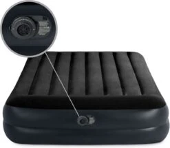 Intex Luchtbed - 2-Persoons - 152 X 203 X 42 Cm - Blauw - Met Pomp + Hoeslaken Wit + Reparatieset -Buiten Kamperen 1200x1046 2