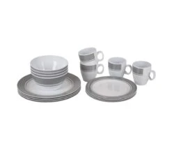 Bo-Camp - Servies - Classic - 16-Delig - Wit/Grijs -Buiten Kamperen 1200x1050 27