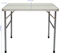 Alu Campingtafel 70x55cm - Inklapbbar Kampeertafel - Picknicktafel Licht Vouwtafel Klaptafel Grijs 23 Alu Campingtafel 70x55cm - Inklapbbar Kampeertafel - Picknicktafel Licht Vouwtafel Klaptafel Grijs -Buiten Kamperen 1200x1072 2