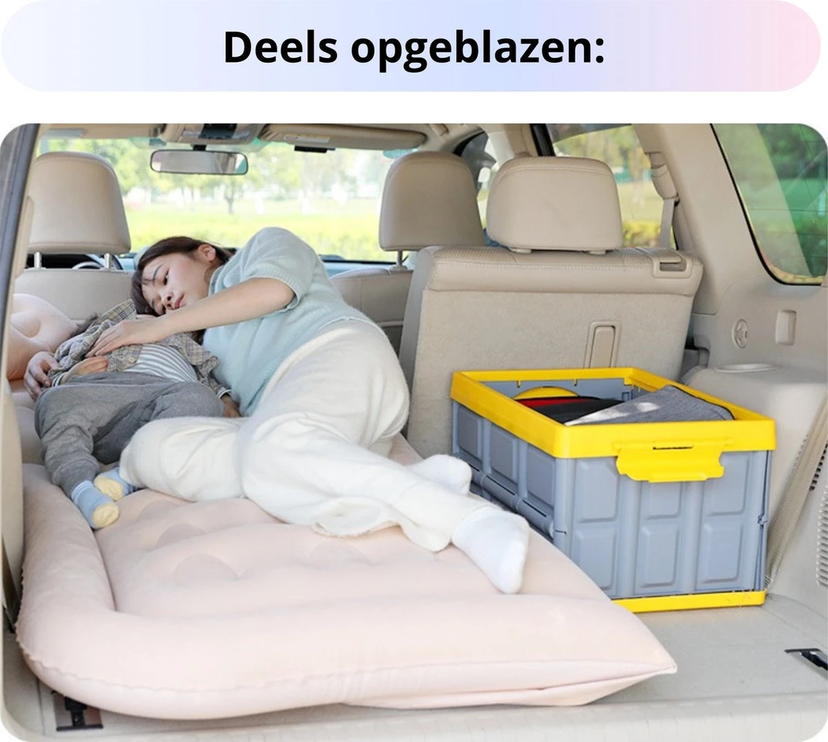 Opblaasbaar Auto Matras - Auto Luchtbed Grijs - Achterbank En Achterbak - Tweepersoons 3-in-1 Universeel Automatras - Inclusief Elektrische Pomp En Accessoires - Kampeer Luchtbed Voor Reizen 5 Opblaasbaar Auto Matras - Auto Luchtbed Grijs - Achterbank En Achterbak - Tweepersoons 3-in-1 Universeel Automatras - Inclusief Elektrische Pomp En Accessoires - Kampeer Luchtbed Voor Reizen - Afbeelding 3