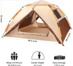 Merkloos Kamping Tent / Absolutely Waterproof, Lightweight Camping Tent With - Tent Ideal For Camping In The Garden, Dome Tent, 15 Merkloos Kamping Tent / Absolutely Waterproof, Lightweight Camping Tent With - Tent Ideal For Camping In The Garden, Dome Tent, -Buiten Kamperen 1200x1083 1