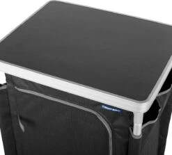 Campart Campingkast CU-0719 – Opvouwbaar En Verstelbaar - 4 Verstelbare Poten - 3 Lagen - Aluminium Frame - Grijs -Buiten Kamperen 1200x1084 4