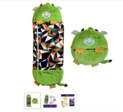 Draak Slaapzak -160 Cms | Kinderslaapzak | Slaapzak Junior | Nappers | Children Sleeping Bag | Kinderen Slaapzak | Super Soft 2 In 1 Fun Pillow &Sleepy For Boys | Draak Slaapzak | Zachte Slaapzak | Knuffel Slaapzak | 2 In 1 Slaapzak | Kinderen -Buiten Kamperen 1200x1094 1