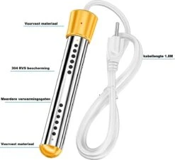 Dompelaar 2000W Incl. Thermometer & Staalspons - Reisdompelaar - Emmerdompelaar - Waterkoker - Camping - Kamperen - Outdoor 11 Dompelaar 2000W Incl. Thermometer & Staalspons - Reisdompelaar - Emmerdompelaar - Waterkoker - Camping - Kamperen - Outdoor -Buiten Kamperen 1200x1100 9