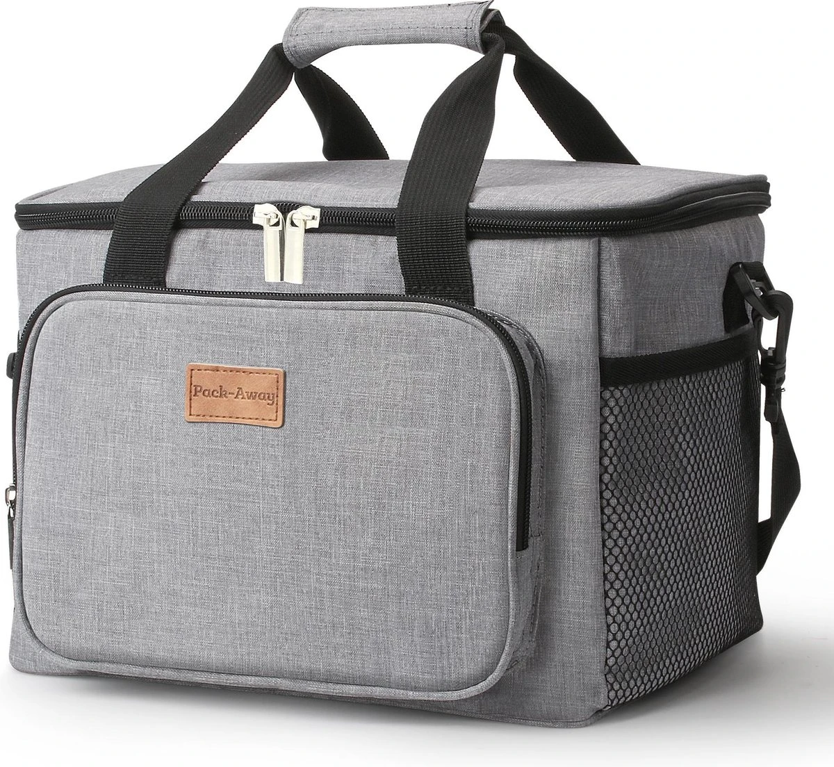 Packaway 4 Laags Geïsoleerde Koeltas - Lunchtas 15 Liter - Grijs 4 Packaway 4 Laags Geïsoleerde Koeltas - Lunchtas 15 Liter - Grijs - Afbeelding 2