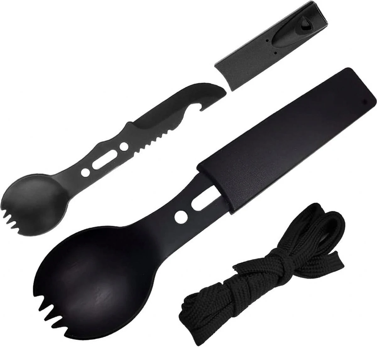 Lynnz® Spork 7 In 1 - Camping Bestek - Campingbestek - Campingservies - Reisbestek - Bestek To Go - Jachtmes - Rambomes 8 Lynnz® Spork 7 In 1 - Camping Bestek - Campingbestek - Campingservies - Reisbestek - Bestek To Go - Jachtmes - Rambomes - Afbeelding 6