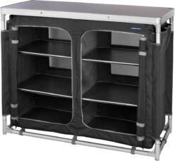 Campart Campingkeuken KI-0734 - Campingkast Groot - 4 Verstelbare Poten - Opvouwbaar En Lichtgewicht - Inclusief Opbergtas - Grijs 22 Campart Campingkeuken KI-0734 - Campingkast Groot - 4 Verstelbare Poten - Opvouwbaar En Lichtgewicht - Inclusief Opbergtas - Grijs -Buiten Kamperen 1200x1105 4