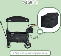 FableKids LEO X2 Lite Opvouwbare Handkar Met Dak Onyx Zwart 19 FableKids LEO X2 Lite Opvouwbare Handkar Met Dak Onyx Zwart -Buiten Kamperen 1200x1109