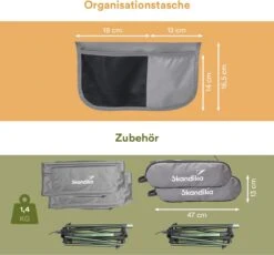 Skandika Campingstoel Compact SET – Campingstoelen – Campingstoel Tot 150 Kg Belastbaar - Kampeerstoel, Visstoel, Kleine Pakmaat, Opvouwbaar, Stabiel, Licht, Comfortabel Gepolsterd – Draagtas Meegeleverd – Vouwstoel – Kampeermeubelen – Grijs -Buiten Kamperen 1200x1117 1