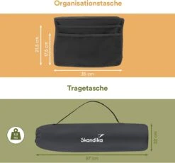 Skandika Relax Comfort Campingstoel - Campingstoel Opvouwbaar - Comfortabele Klapstoel Met Drinkhouder En Koelvak, Tot Max. 160 Kg, Opvouwbaar, Lichtgewicht | Vouwstoel Voor Kamperen, Camping, Festival, Vissen – Grijs -Buiten Kamperen 1200x1118 6