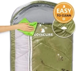 COVACURE 1.5/0.8kg Slaapzak, 3 Seizoenen Ultra Warm & Lichtgewicht Slaapzak Voor Volwassenen, Envelop Compacte Outdoor Slaapzakken Met Draagbare Compressie Tas Voor Camping, Rugzakken, Wandelen... -Buiten Kamperen 1200x1120