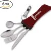 Roestvrij Staal Bestek (kampeerset) – Draagbare Reislepels, -vork En -mes Voor Festivals, Camping Of Trektochten - Wordt Geleverd Met Een Neopreen Draagtasje Met Een Lichtgewicht Flesopener -Buiten Kamperen 1200x1123 10