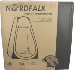 NordFalk Douchetent Pop-up 190 Cm - Camping Douche - Omkleedtent - Incl. Tentharingen En Draagtas - Groen -Buiten Kamperen 1200x1132