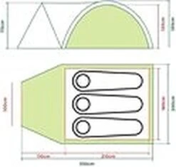 Coleman Darwin 3 Plus Koepeltent - 3-Persoons - Groen 35 Coleman Darwin 3 Plus Koepeltent - 3-Persoons - Groen -Buiten Kamperen 1200x1141 1